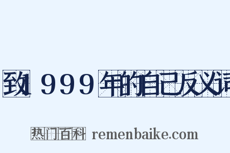 致1999年的自己反义词是什么意思的图片